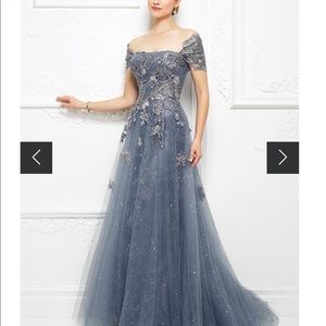 IVONNE D MON CHERI Gown, Style 217D88, Size 10, Wedgewood Blue. Brand new NWT.